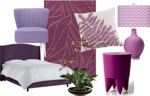 Radiant Orchid Bedroom